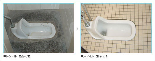 トイレルームの一部改装から全面改装例-1